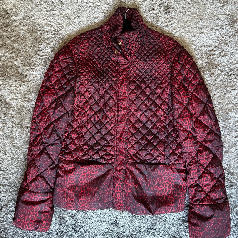 Just Cavalli Women's Quilted Red Jacket